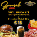 MERCOLEDI’ SPECIAL MENU