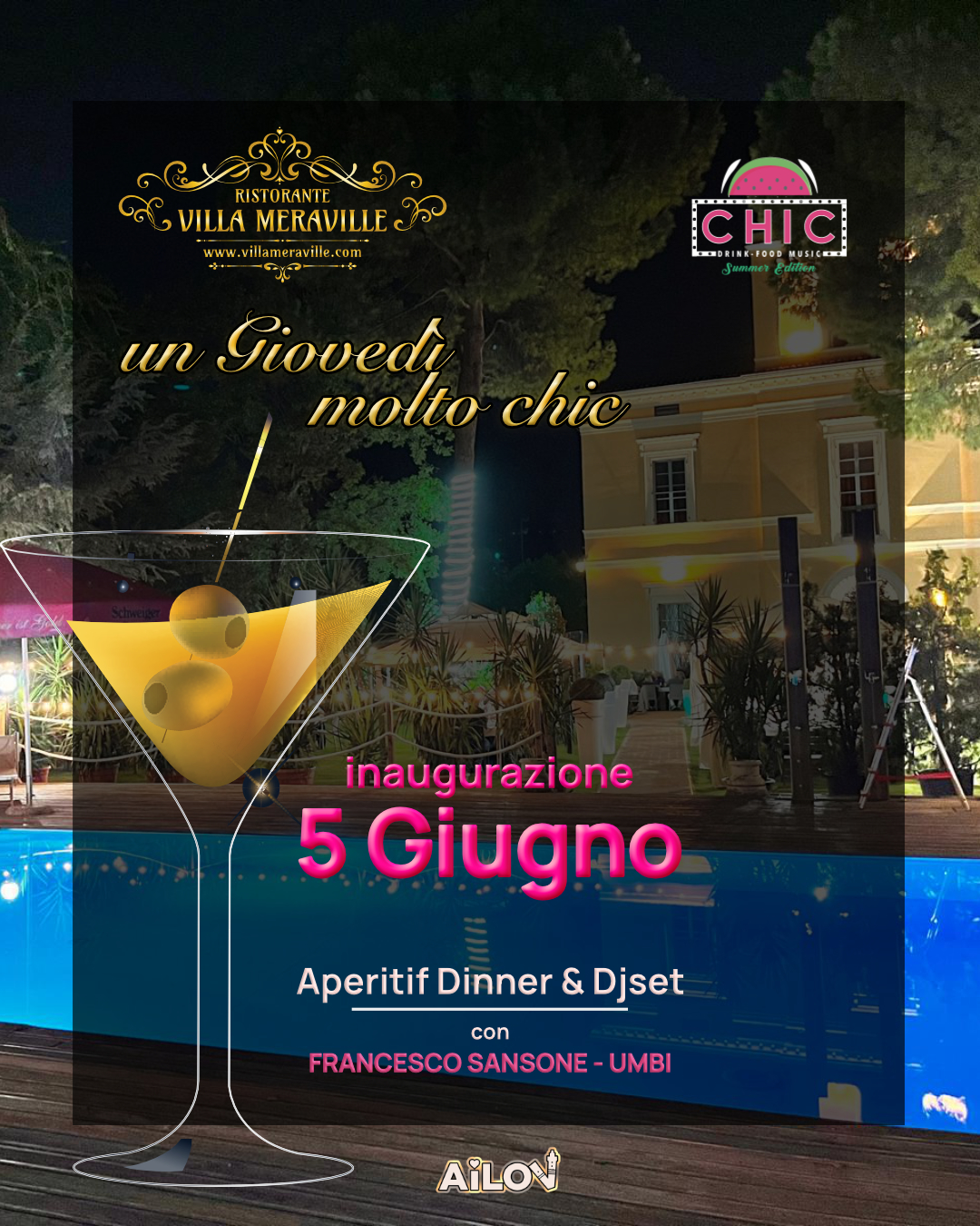 Estate 2025: aperitif dinner & Djset