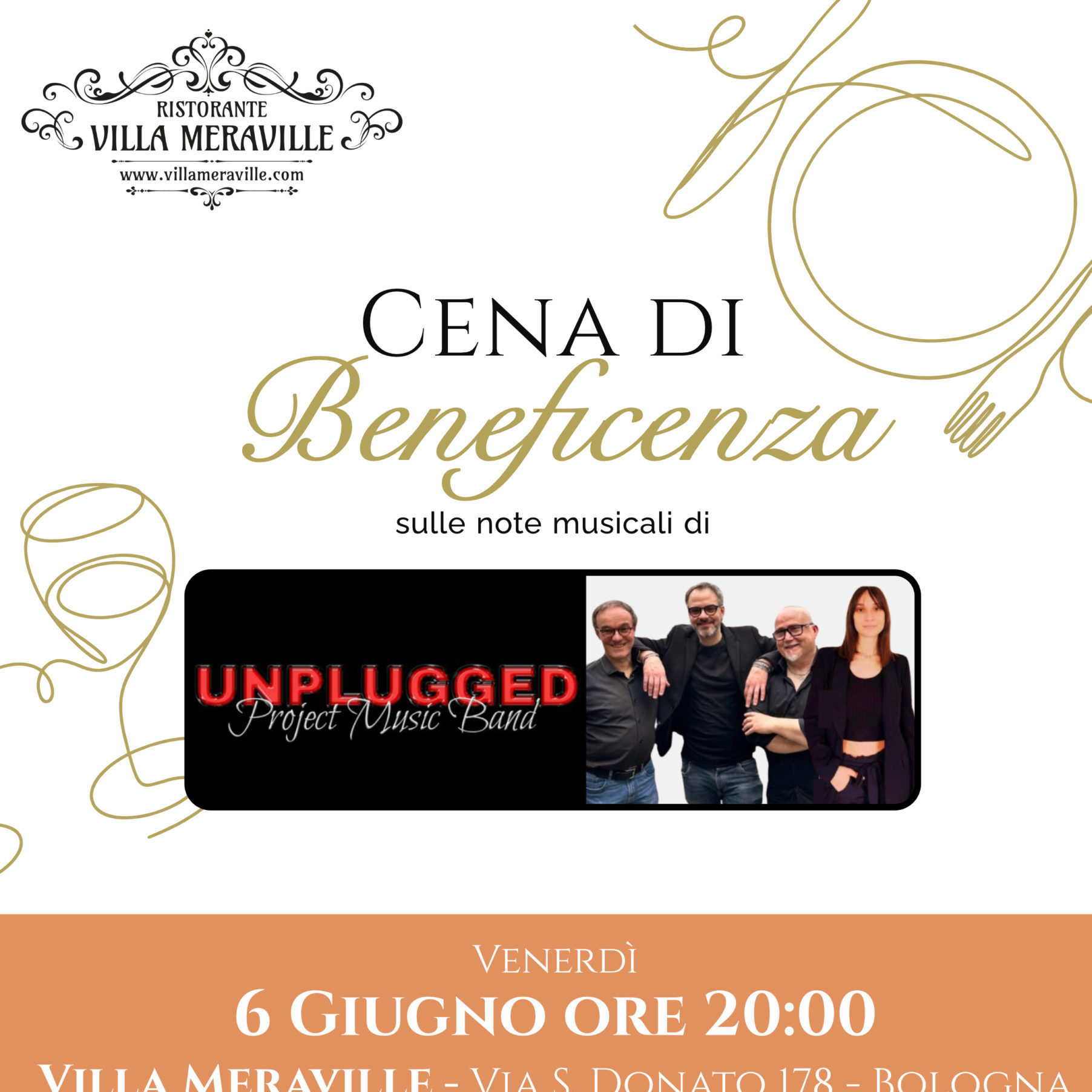 Cena di beneficenza: venerdì 6 Giugno