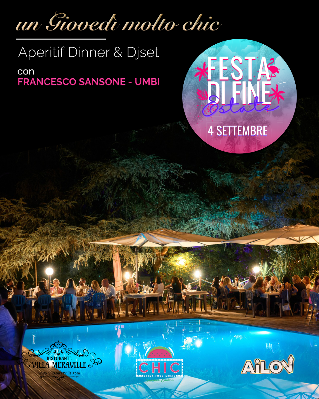 Festa di fine Estate 2025: Giovedì 4 Settembre!